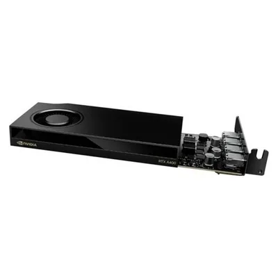 Nvidia RTX A400 (4 GB, GDDR6), Grafikkarte, Schwarz
