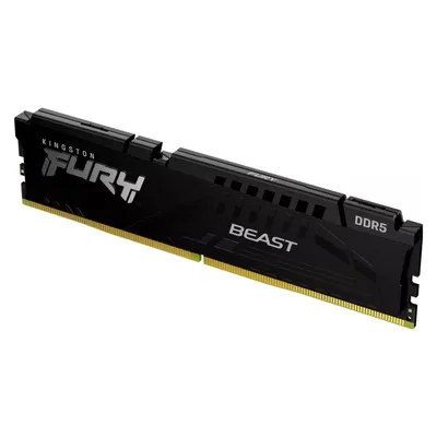 Kingston FURY Beast (1 x 16GB, 6000 MHz, DDR5-RAM, DIMM), RAM, Schwarz