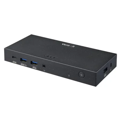 Acer Vero MST Dock M33 (USB-C, 7 Ports), Dockingstation + USB Hub, Schwarz