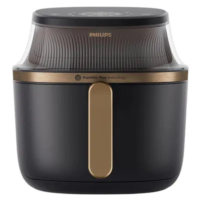 Philips Airfryer NA342/00, Fritteuse, Schwarz, Kupfer, Gold