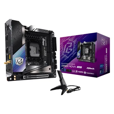 AsRock Z890I Nova WiFi Intel DDR5 S1851 M-ITX (LGA 1851, Intel Z890, Mini-ATX, Mini-ITX), Mainboard