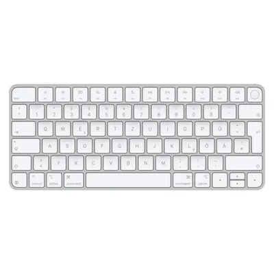 Apple Magic Keyboard with Touch ID 2024 (DE, Kabelgebunden, Kabellos), Tastatur, Weiss, Silber