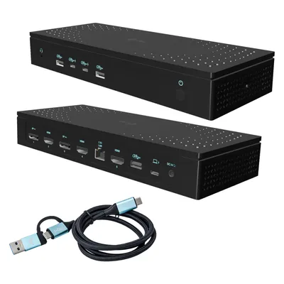 i-tec Universal 5x (USB-C), Dockingstation + USB Hub, Schwarz