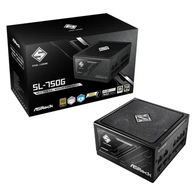AsRock Steel Legend Netzteil 1000W 80+ Gold (1000 W), PC Netzteil, Schwarz