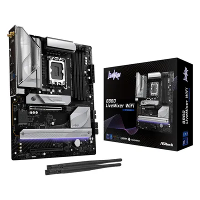 AsRock B860 LiveMixer WiFi DDR5 Intel S retail (LGA 1851, Intel B860, ATX), Mainboard