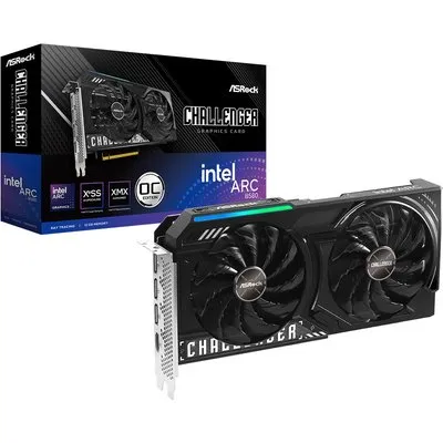 AsRock Arc B580 Challenger OC (12 GB, GDDR6), Grafikkarte, Schwarz