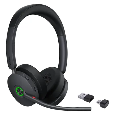 Yealink BH74 (Kabellos, USB-C, Microsoft Teams), Office Headset, Schwarz