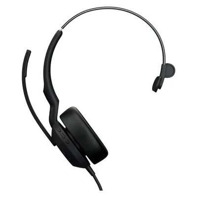 Jabra Evolve2 50 (Kabelgebunden, USB-A, Alcatel-Lucent, Avaya, Cisco, Google Meet, Unify, Zoom), Office Headset, Schwarz
