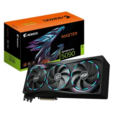 Gigabyte AORUS GeForce RTX 5090 MASTER (32 GB, GDDR7), Grafikkarte, Schwarz
