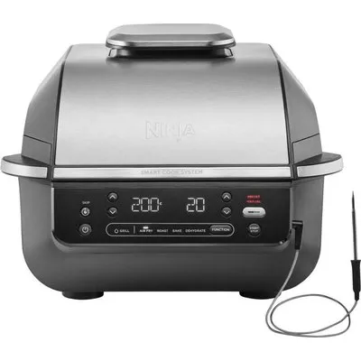 Ninja 5-in-1-Grill & Airfryer EG351, Fritteuse, Grau, Silber, Schwarz