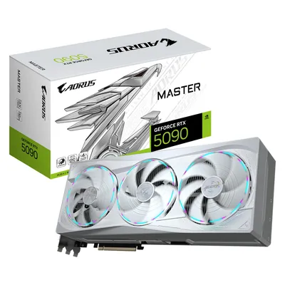 Gigabyte AORUS GeForce RTX 5090 MASTER ICE (32 GB, GDDR7), Grafikkarte, Weiss