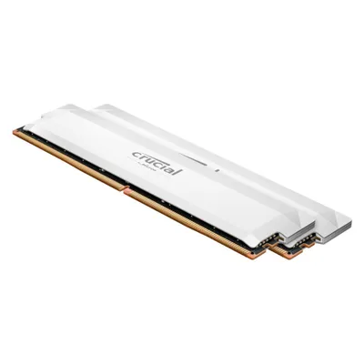 Crucial Pro (2 x 32GB, 6400 MHz, DDR5-RAM, DIMM), RAM, Weiss