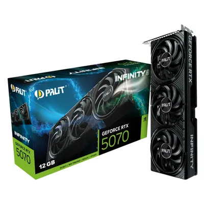 Palit GeForce RTX 5070 Infinity 3 (12 GB, GDDR7), Grafikkarte, Schwarz