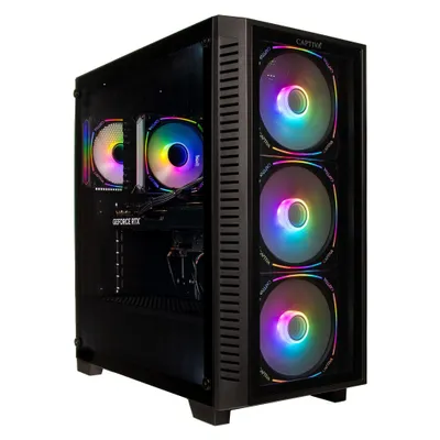 Captiva R88-738 (2000 GB, 32 GB, AMD Ryzen 7 7800X3D, Radeon RX 9070 XT), PC, Schwarz
