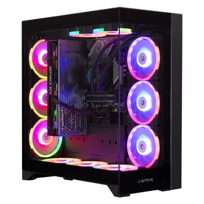 Captiva R90-302 (2000 GB, 64 GB, AMD Ryzen 9 9950X3D, GeForce RTX 5080), PC, Schwarz