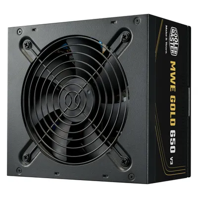 Cooler Master CoolerMaster Netzteil MWE 650W V3 NM FR Gold (650 W), PC Netzteil, Schwarz