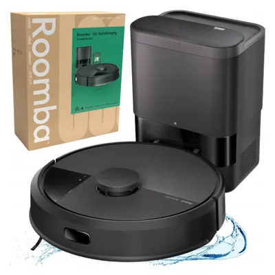 iRobot Roomba 105 Combo+, Staubsauger Roboter, Schwarz