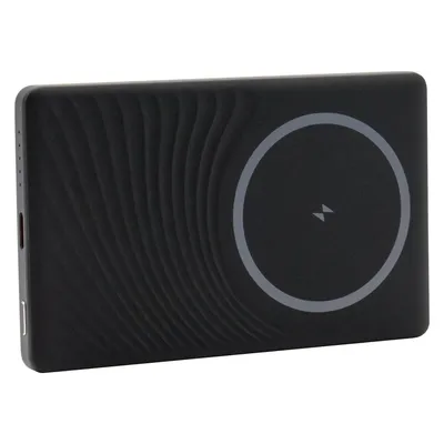 RealPower PB-5000 MAG ultra Slim,5000mAh,MAGSAFE,Titan (5000 mAh, 20 W, 19.25 Wh), Powerbank, Grau