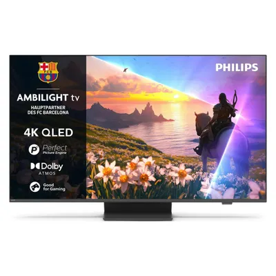 Philips 43PUS8600/12 (43", PUS8600, QLED, 4K, 2025), TV, Schwarz