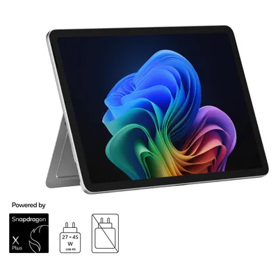 Microsoft Surface Pro – Copilot+ PC - 12" (Netzteil separat erhältlich) (12", 512 GB, 16 GB, Ohne Tastaturlayout, Snapdragon X Plus X1P-42-100), Notebook, Silber