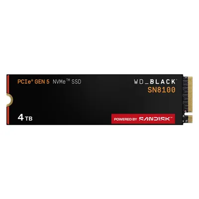 WD Black SN8100 powered by SANDISK (4000 GB, M.2 2280), SSD