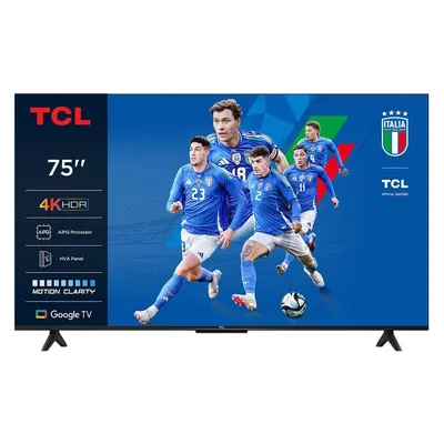 TCL 75P6K (75", LED, 4K, 2025, EU), TV, Schwarz