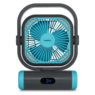 Medion Life  E10 TF, Ventilator, Schwarz, Grau, Blau