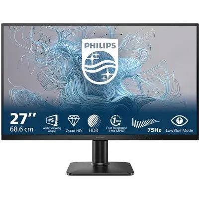 Philips 27E2N1500L/00 (2560 x 1440 Pixel, 27"), Monitor, Schwarz