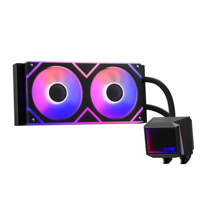 Adata WAK XPG LEVANTE II 240 (2*120mm ARGB Fan) schwarz retail, CPU Wasserkühler, Schwarz