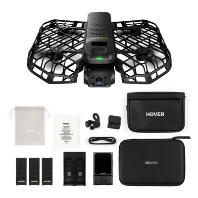 HoverAir X1 PROMAX Ultimate Cycling Kit Drohne (16 min, 192.50 g, 48 Mpx), Drohne, Schwarz