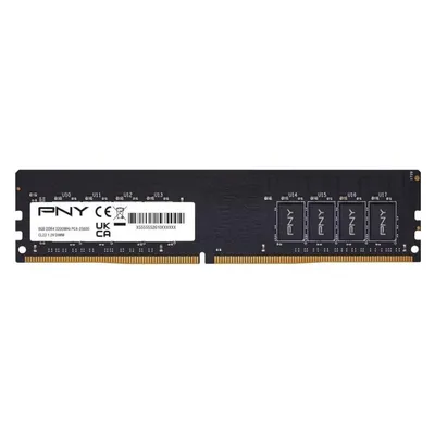 PNY 8GB DDR4 3200MHz DIMM Speicher MD8GSD43200-SB (1 x 8GB, 3200 MHz, DDR4-RAM, DIMM), RAM, Schwarz