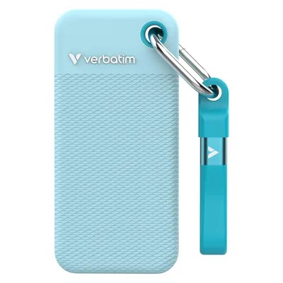 Verbatim Pocket SSD 2TB Blue 2x Sleeves (2 TB), Externe SSD, Blau