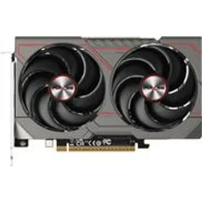 Sapphire Radeon RX9060XT Pulse Gaming 8GB GDDR6 2xHDMI DP (8 GB, GDDR6), Grafikkarte, Weiss, Grau