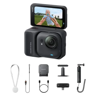 Insta360 GO Ultra Creator Black (60p, Bluetooth, WLAN), Action Cam, Schwarz