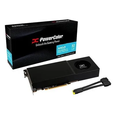 Powercolor AI PRO R9700 32G-B (32 GB, GDDR6), Grafikkarte, Schwarz