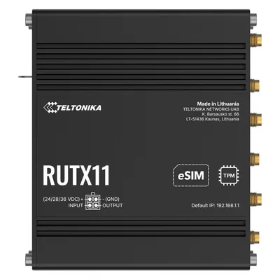 Teltonika RUTX11 (EU) 4G LTE CAT6, Router, Schwarz