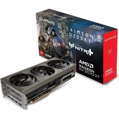 Sapphire Nitro+ Radeon RX 9070 XT OC Crimson Desert (16 GB, GDDR6), Grafikkarte, Grau