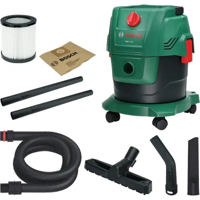 Bosch Hausgeräte, Industriestaubsauger, PAS15-200 Staubsauger mit Zubehörset (Nass-Trockensauger)