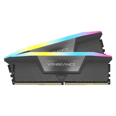 Corsair Vengeance RGB (2 x 8GB, 5600 MHz, DDR5-RAM, U-DIMM), RAM, Grau