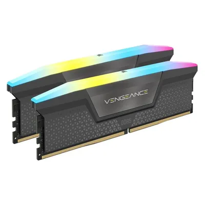 Corsair Vengeance RGB (2 x 8GB, 6000 MHz, DDR5-RAM, U-DIMM), RAM, Grau