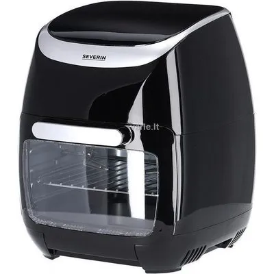 Severin FR 2446 Fritteuse 2000 W Heißluft-Funktion, Überhitzungsschutz Schwarz/Silber (FR 2446)