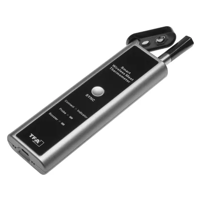 TFA, Grillthermometer, BBQ Thermometer inkl. L-Batterie anthrazit, FS-TFA