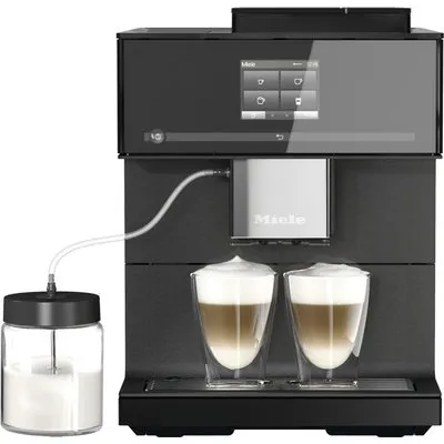 CM 7750 Kaffee-Vollautomat obsidianschwarz, Milchbehälter, Latte Macchiato/Cappuccino/Milchkaffee, Stahl-Kegel-Mahlwerk, 2,2 l, Apps ladbar