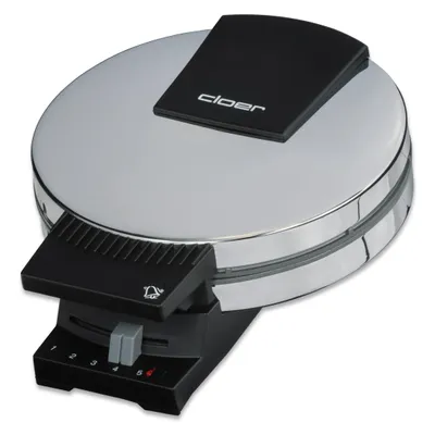 Cloer 285, Waffeleisen, Schwarz, Silber