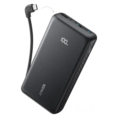 Anker Zolo (10000 mAh, 22.50 W), Powerbank, Schwarz